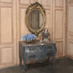19th Century French Louis XVI Oval Gilded Mirror