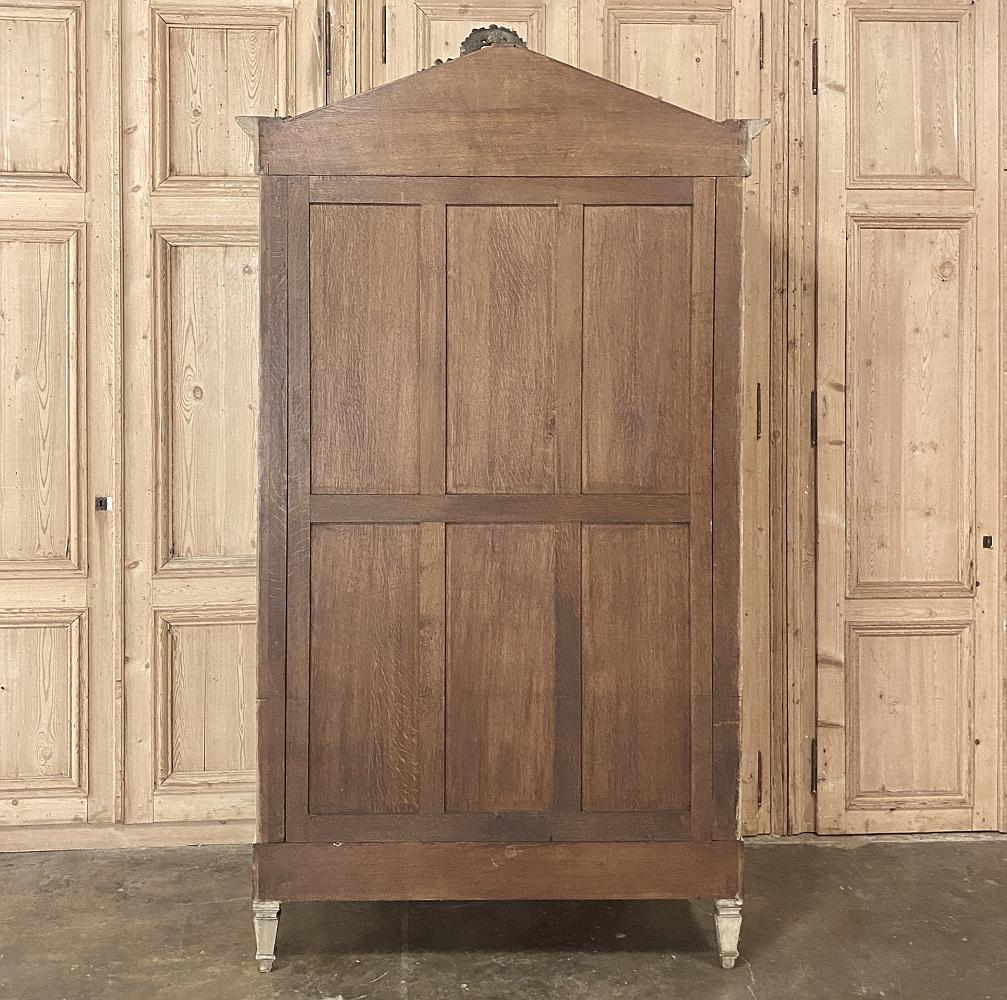 19th Century French Louis XVI Painted Armoire 8
