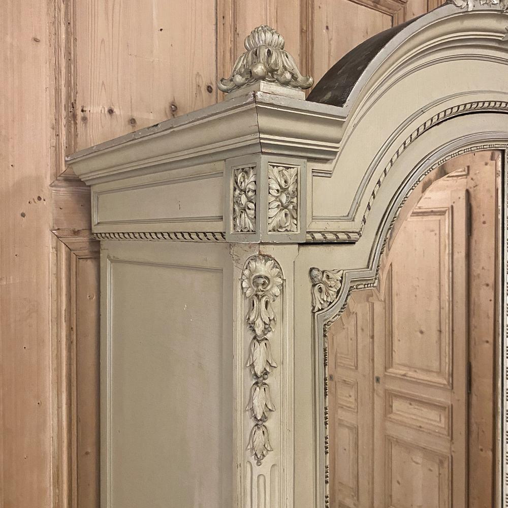 19th Century French Louis XVI Painted Armoire 2
