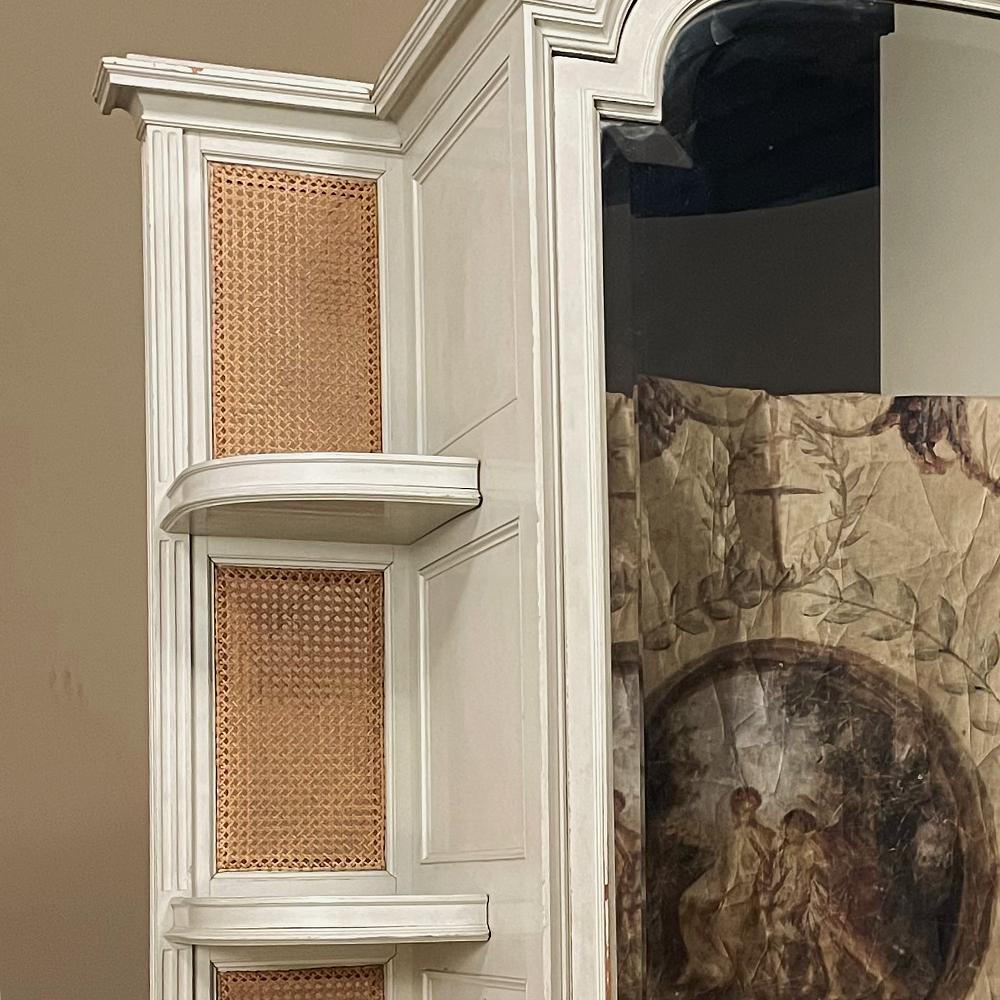 19. Jahrhundert Französisch Louis XVI gemalt Armoire ~ Wardrobe im Angebot 6