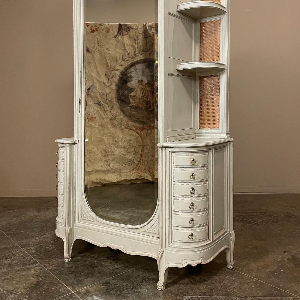 19th Century French Louis XVI Painted Armoire ~ Wardrobe For Sale 1
