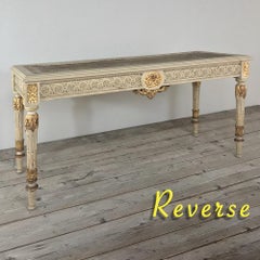 19th Century French Louis XVI Painted Banquette, Bench