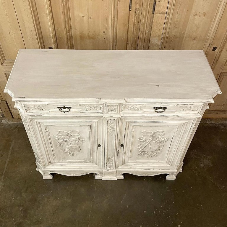 19th Century French Louis XVI Painted Buffet For Sale 10