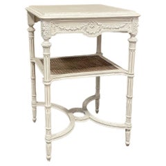 19th Century French Louis XVI Painted End Table