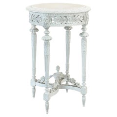 19th Century French Louis XVI Painted End Table ~ Gueridon