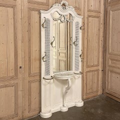 19th Century French Louis XVI Painted Hall Tree