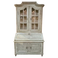 19th Century French Louis XVI Painted Secretaire