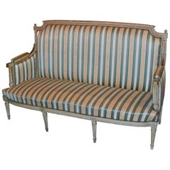 19th Century French Louis XVI Painted Sofa
