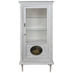 19th Century French Louis XVI Painted Vitrine