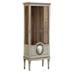 19th Century French Louis XVI Painted Vitrine