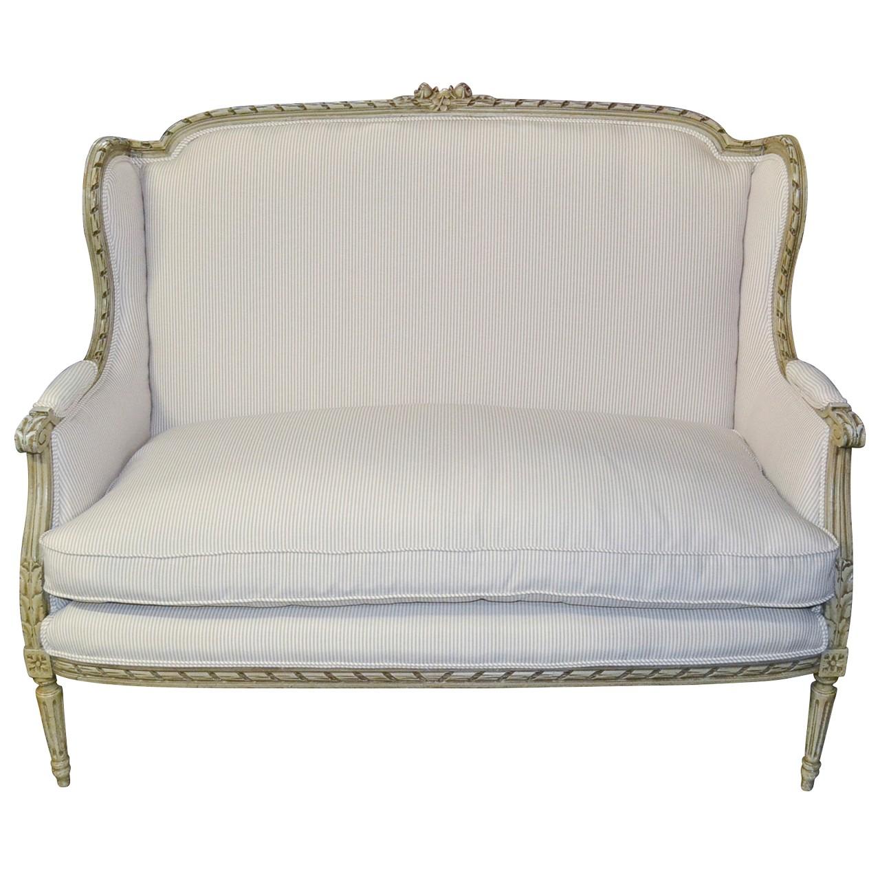 19th Century French Louis XVI Settee or Sofa