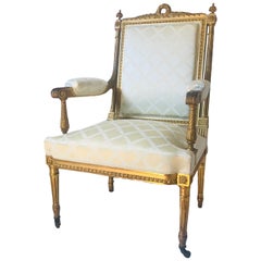 19th Century French Louis XVI Style Armchair a la reine after Georges Jacob