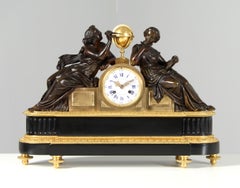 19th Century French Louis XVI Style "Astronomy" Mantel Clock, circa 1845