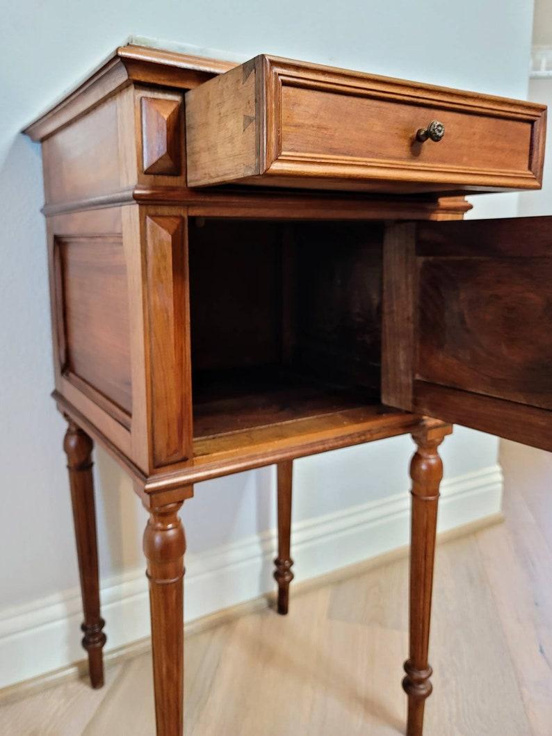 19th Century French Louis XVI Style Bedside Cabinet 5