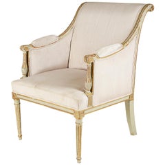 19th Century French Louis XVI Style Bergere Armchair