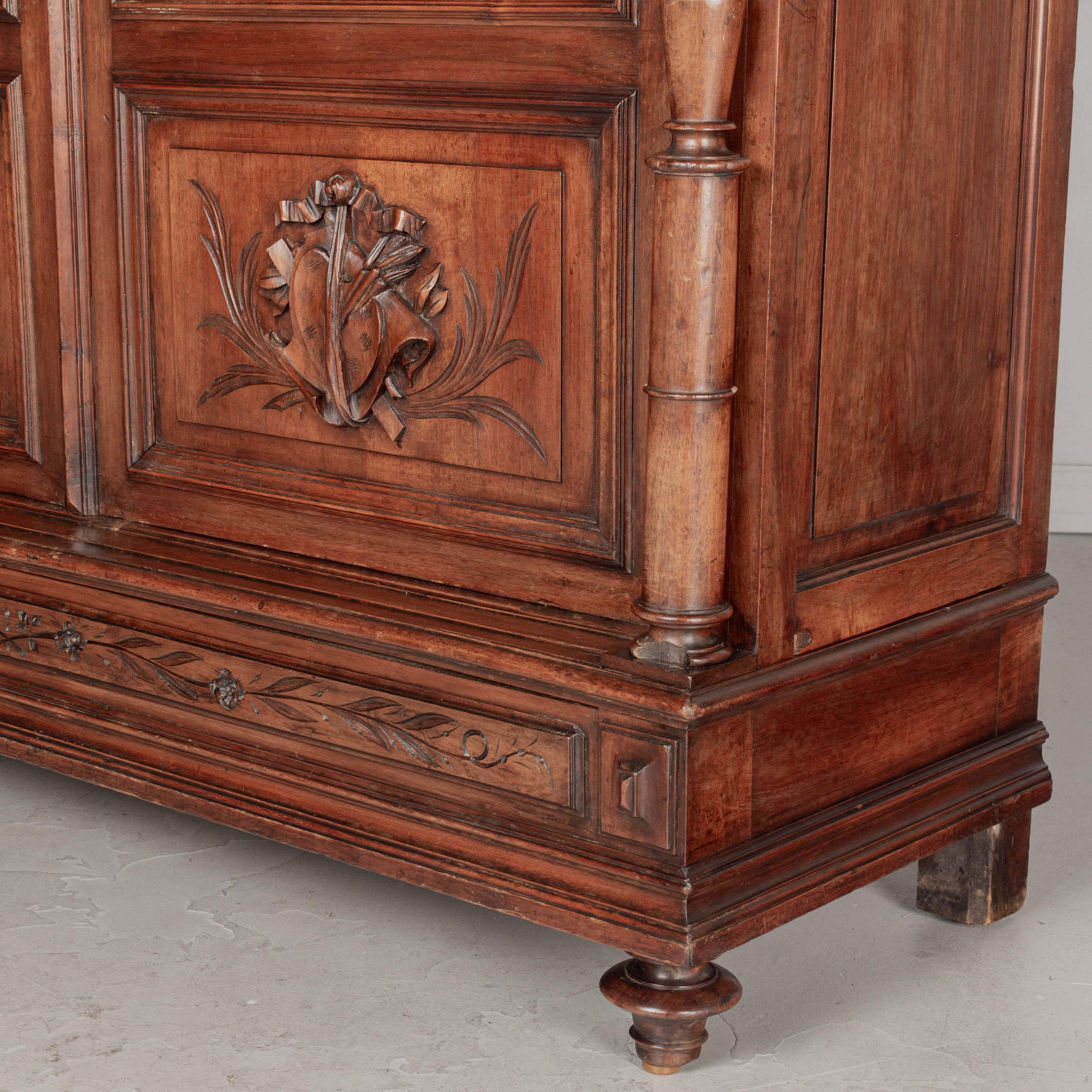19th Century French Louis XVI Style Bibliotheque or Bookcase For Sale 5