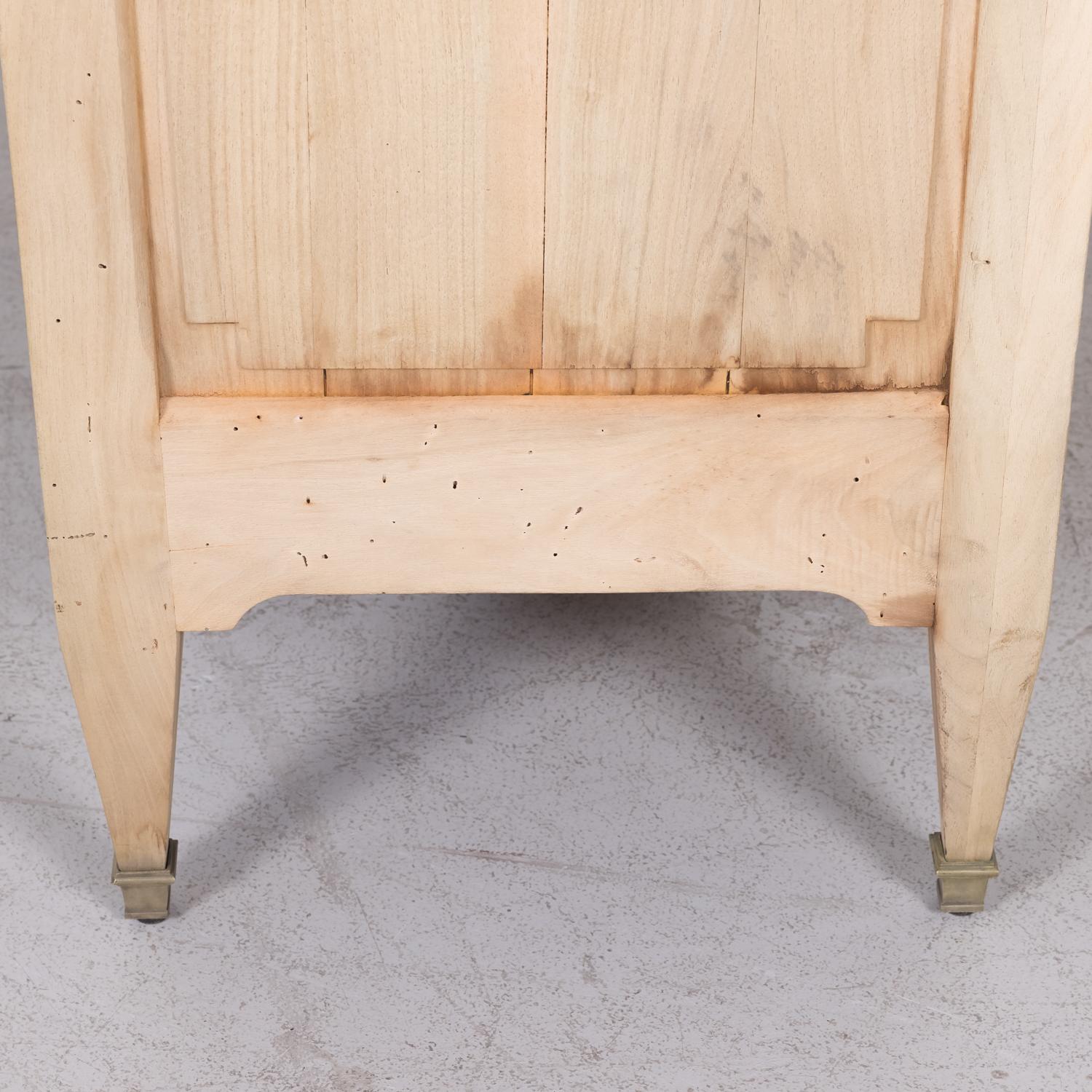 19th Century French Louis XVI Style Bleached Three-Drawer Commode with Marble To 15