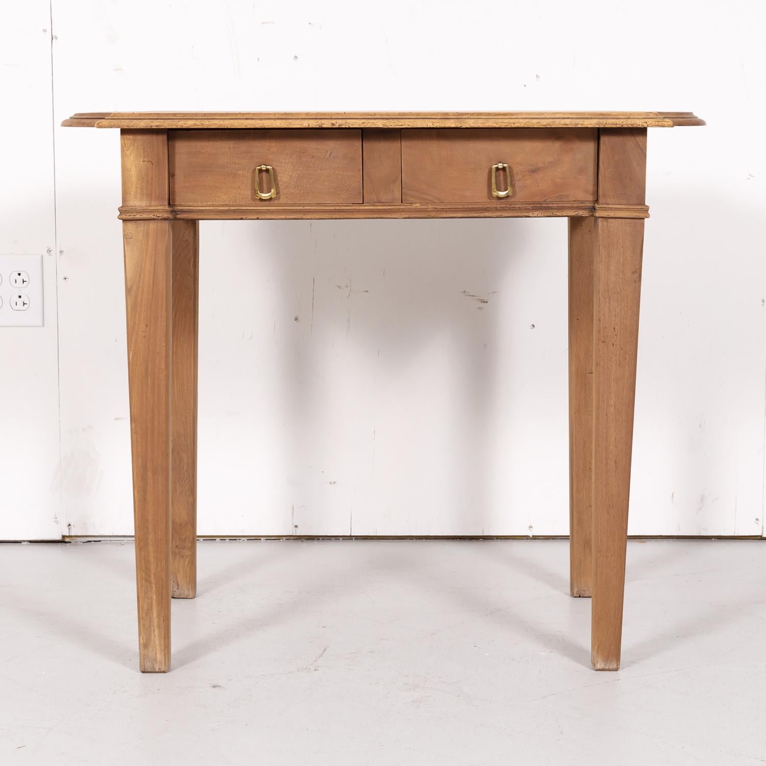 Late 19th Century 19th Century French Louis XVI Style Bleached Walnut Side Table