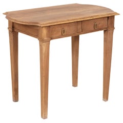 19th Century French Louis XVI Style Bleached Walnut Side Table