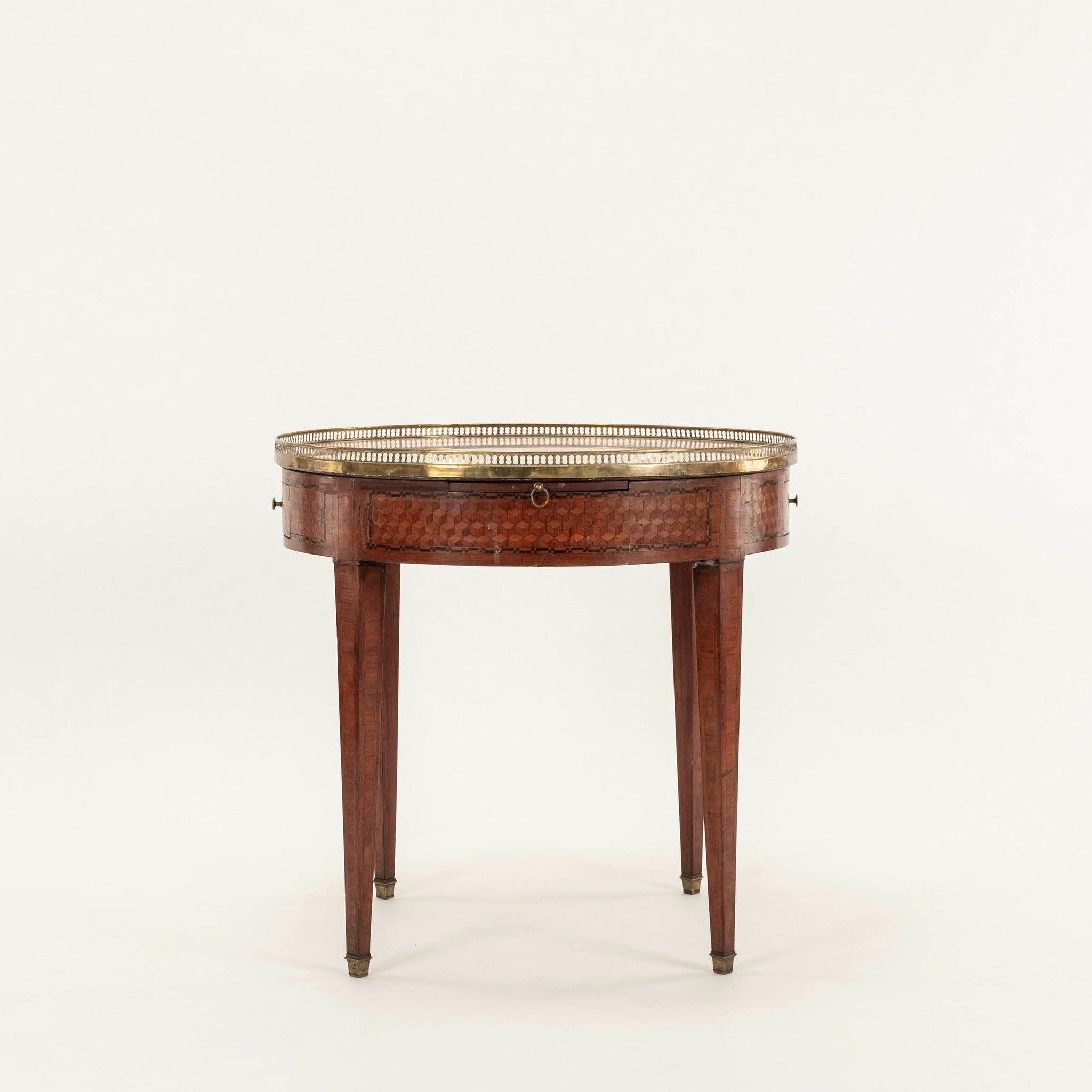 19th Century French Louis XVI Style Bouillotte Table In Good Condition For Sale In Houston, TX