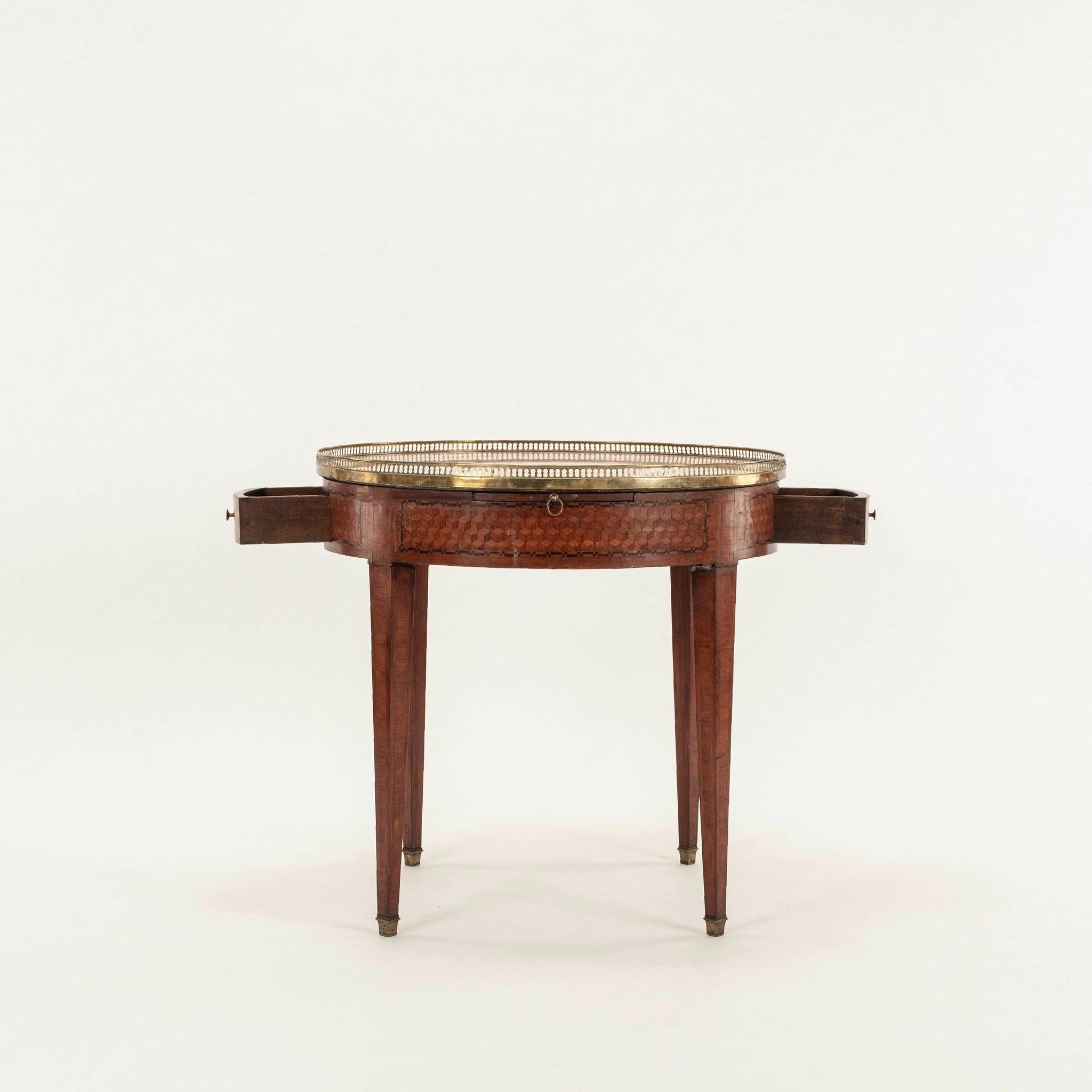 Bronze 19th Century French Louis XVI Style Bouillotte Table For Sale