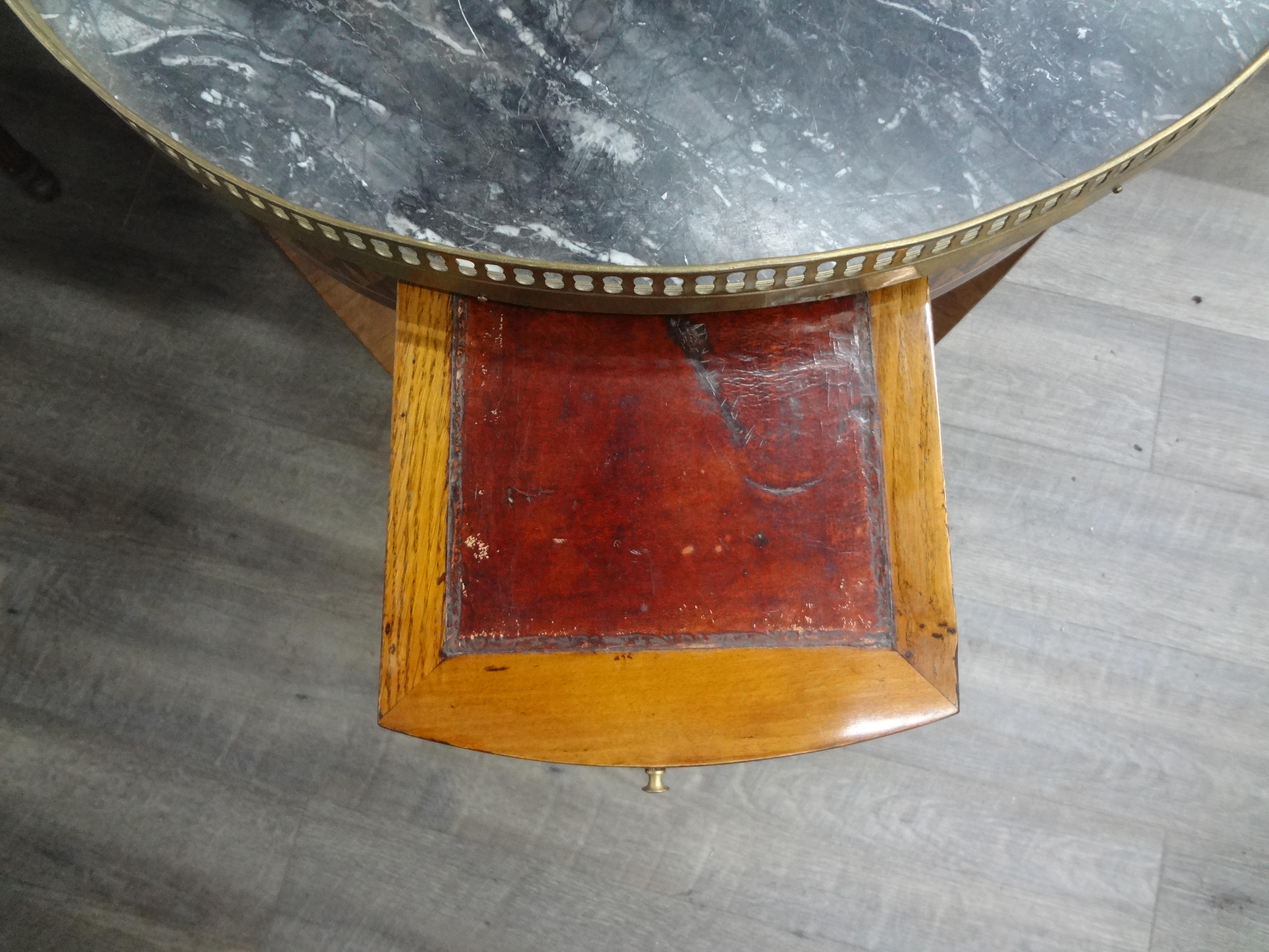 19th Century French Louis XVI Style Bouillotte Table For Sale 4