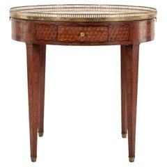Table bouillotte française du 19ème siècle de style Louis XVI