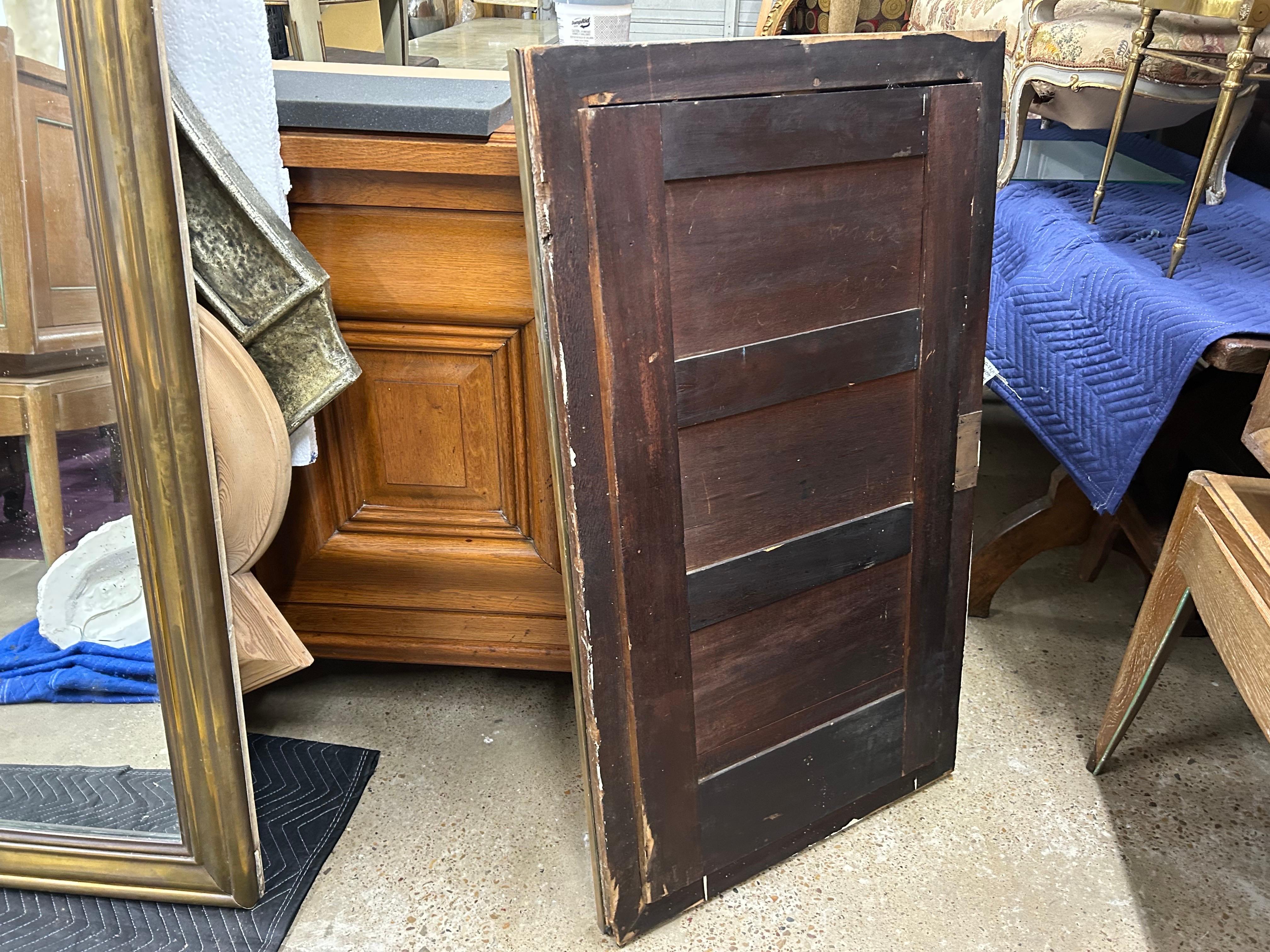 Specchio in ottone francese del XIX secolo in stile Luigi XVI in vendita 6