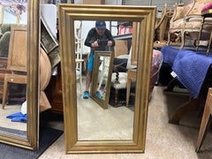 19th Century French Louis XVI Style Brass Mirror