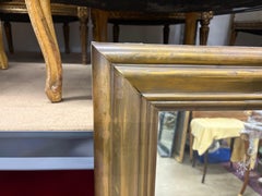 19th Century French Louis XVI Style Brass Mirror