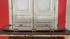 19th Century French Louis XVI Style Bronze and Mirror Surtout de Table