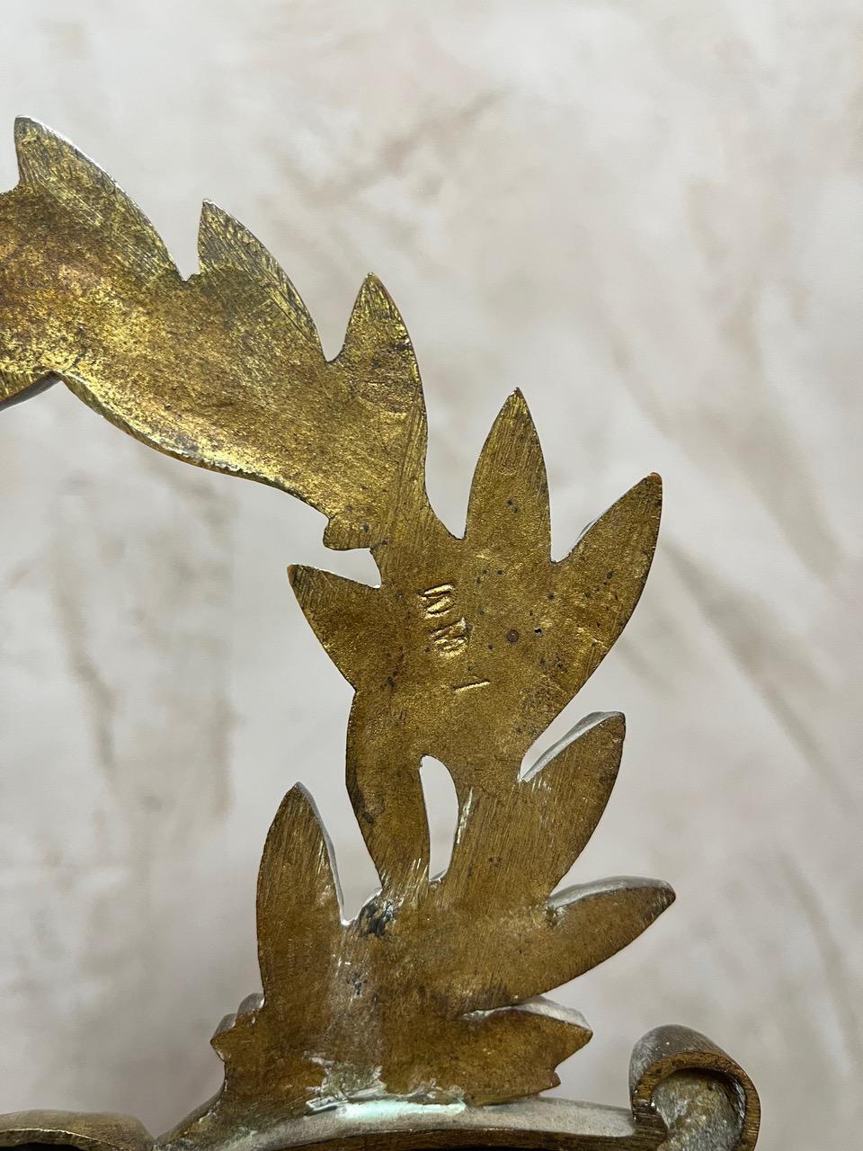 19th century French Louis XVI style Bronze Firescreen en venta 1