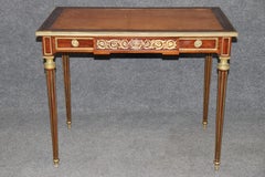 Mesa de juego francesa del siglo XIX, estilo Luis XVI, montada en bronce, de Paul Sormani