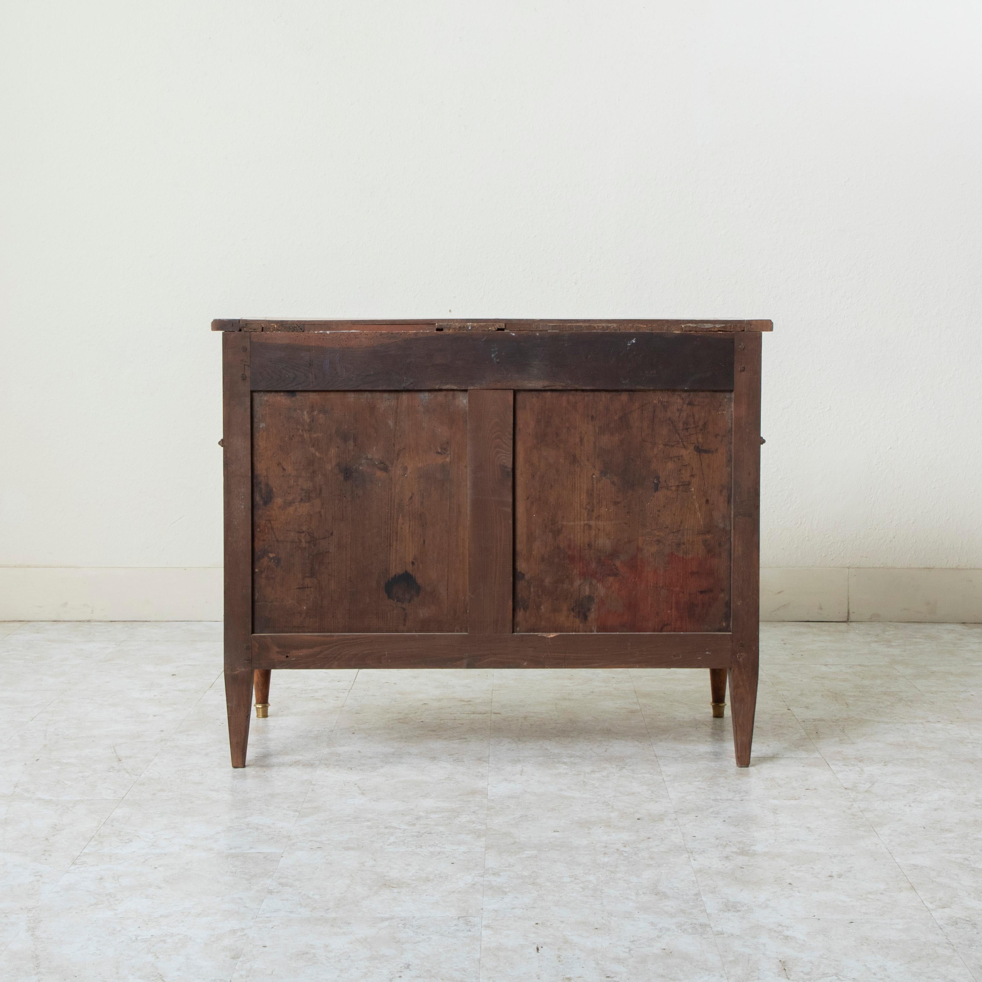 19th Century French Louis XVI Style Burl Walnut Commode or Chest, 39-inch width 1