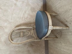 Silla Mongolfier estilo Luis XVI francesa del siglo XIX de André Mailfert