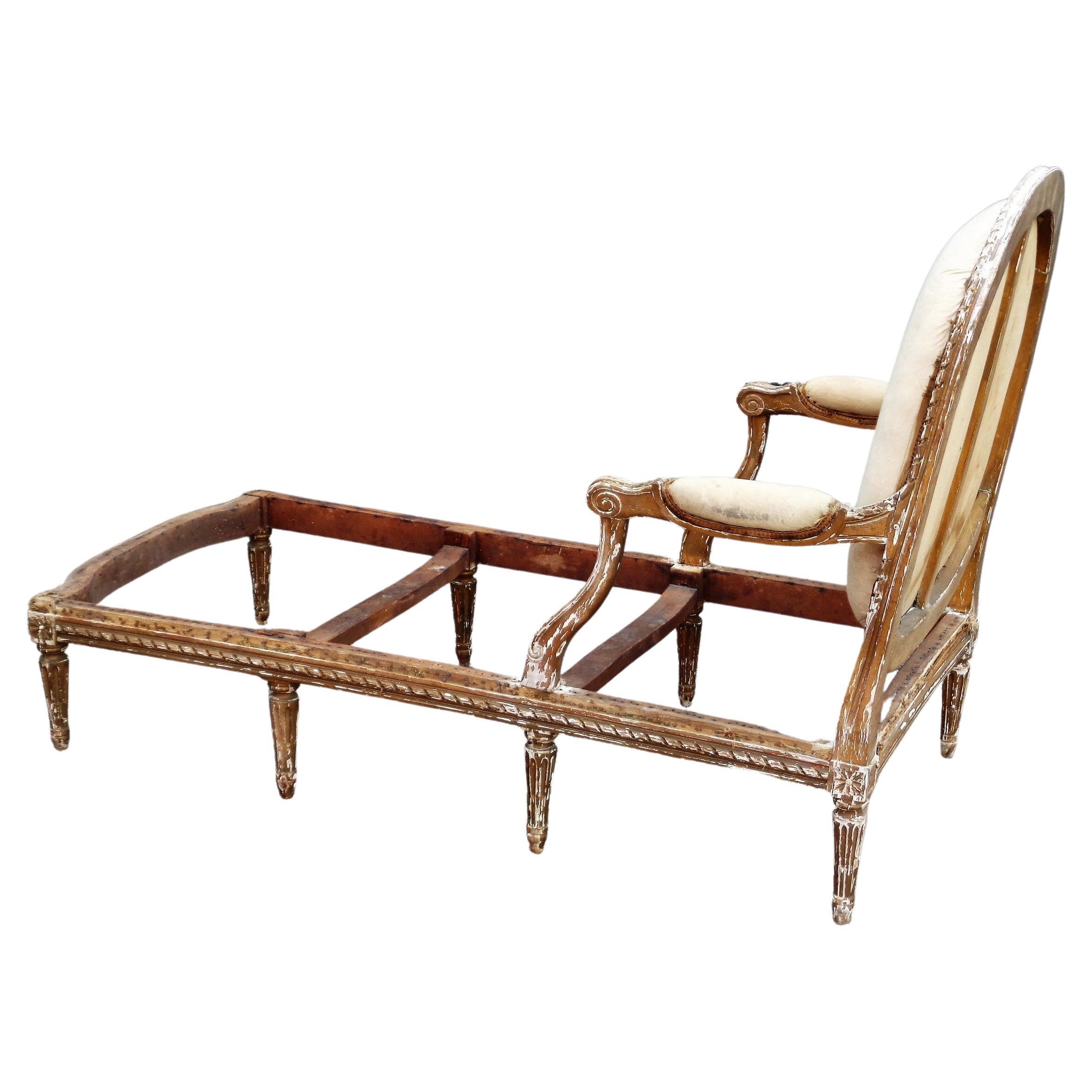 19th Century Louis XVI Style Chaise Lounge 1