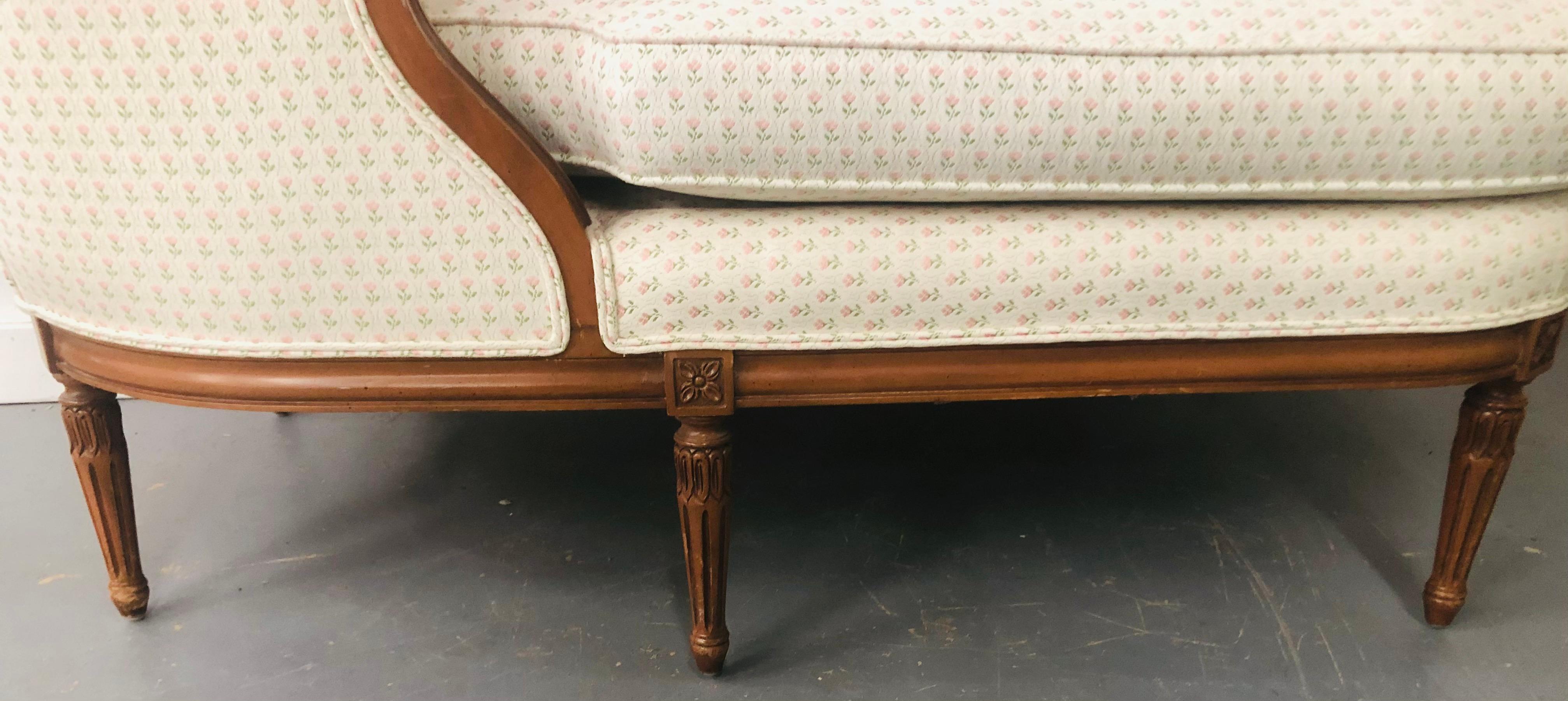 19th Century French Louis XVI Style Chaise Lounge, Sofa or Daybed 7