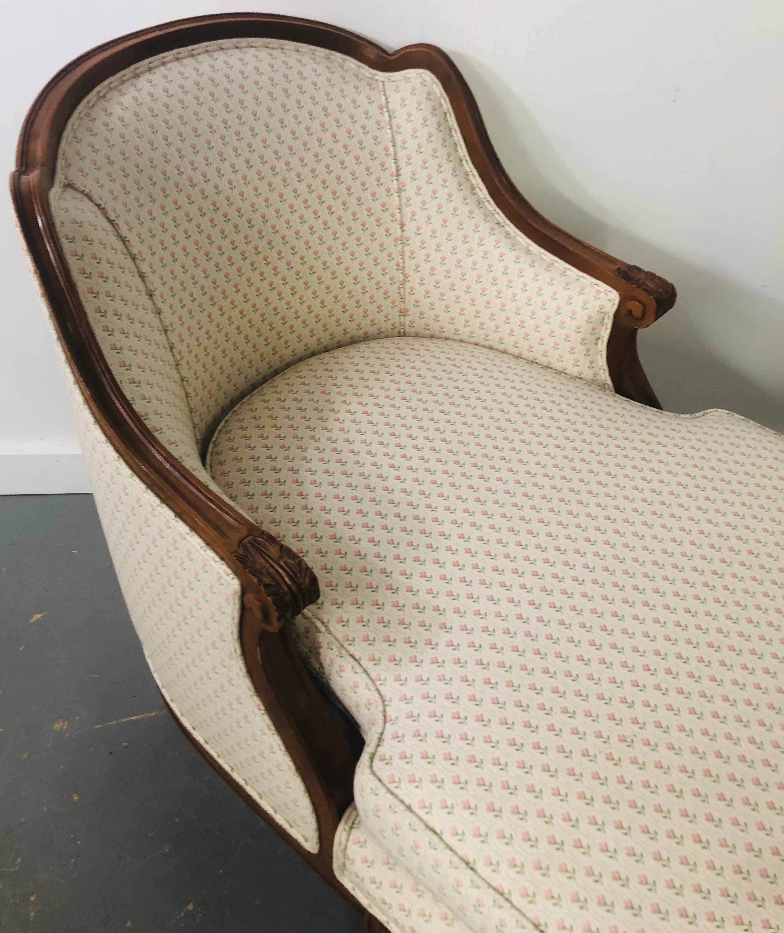 Upholstery 19th Century French Louis XVI Style Chaise Lounge, Sofa or Daybed