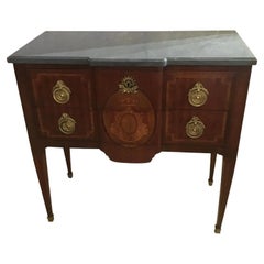 Französische Kommode im Louis-XVI-Stil des 19. Jahrhunderts, Kommode mit Schubladenschrank oder Kommode, signiert