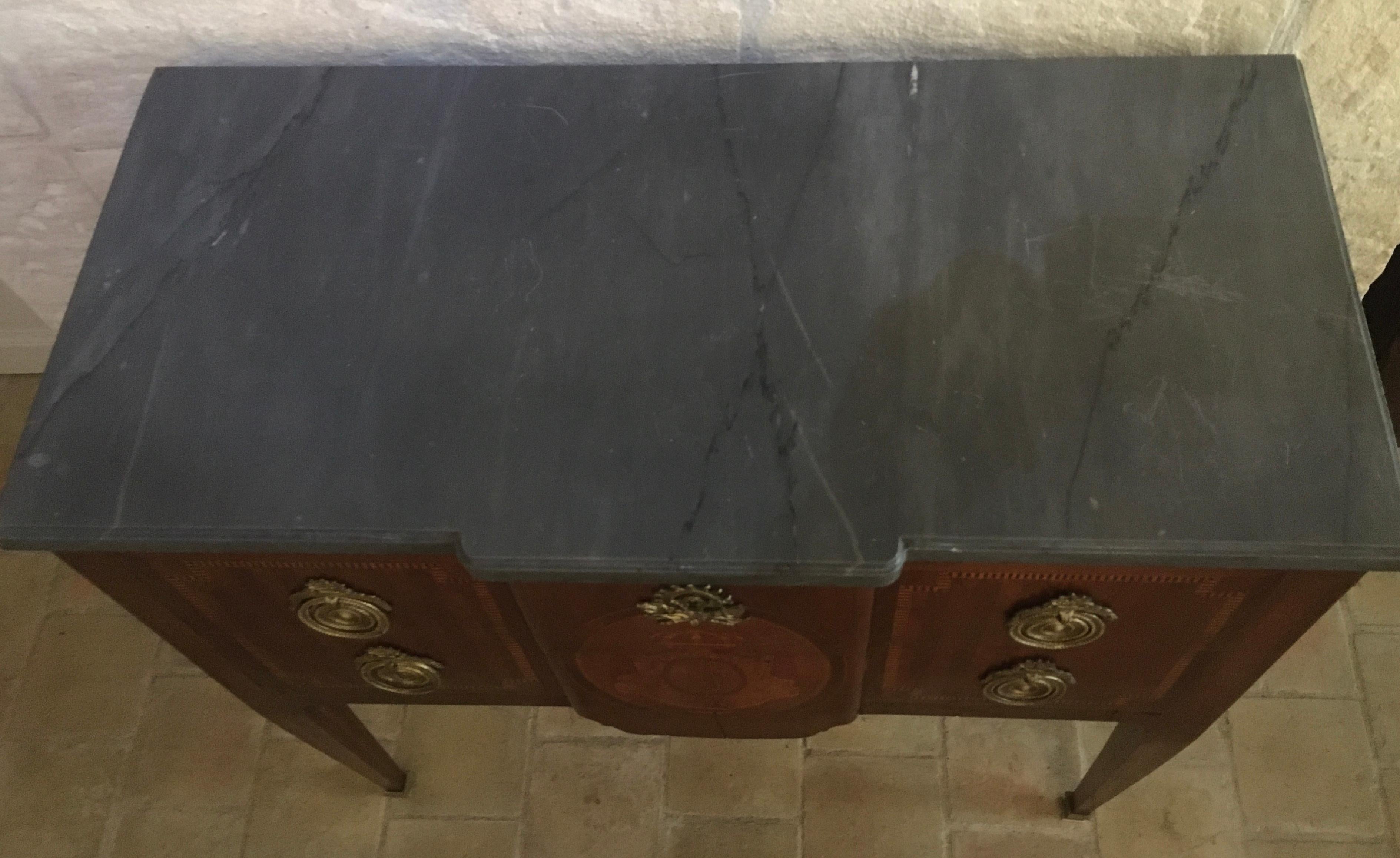 19th Century French Louis XVI Style Commode, Chest of Drawers or Dresser, Signed 7