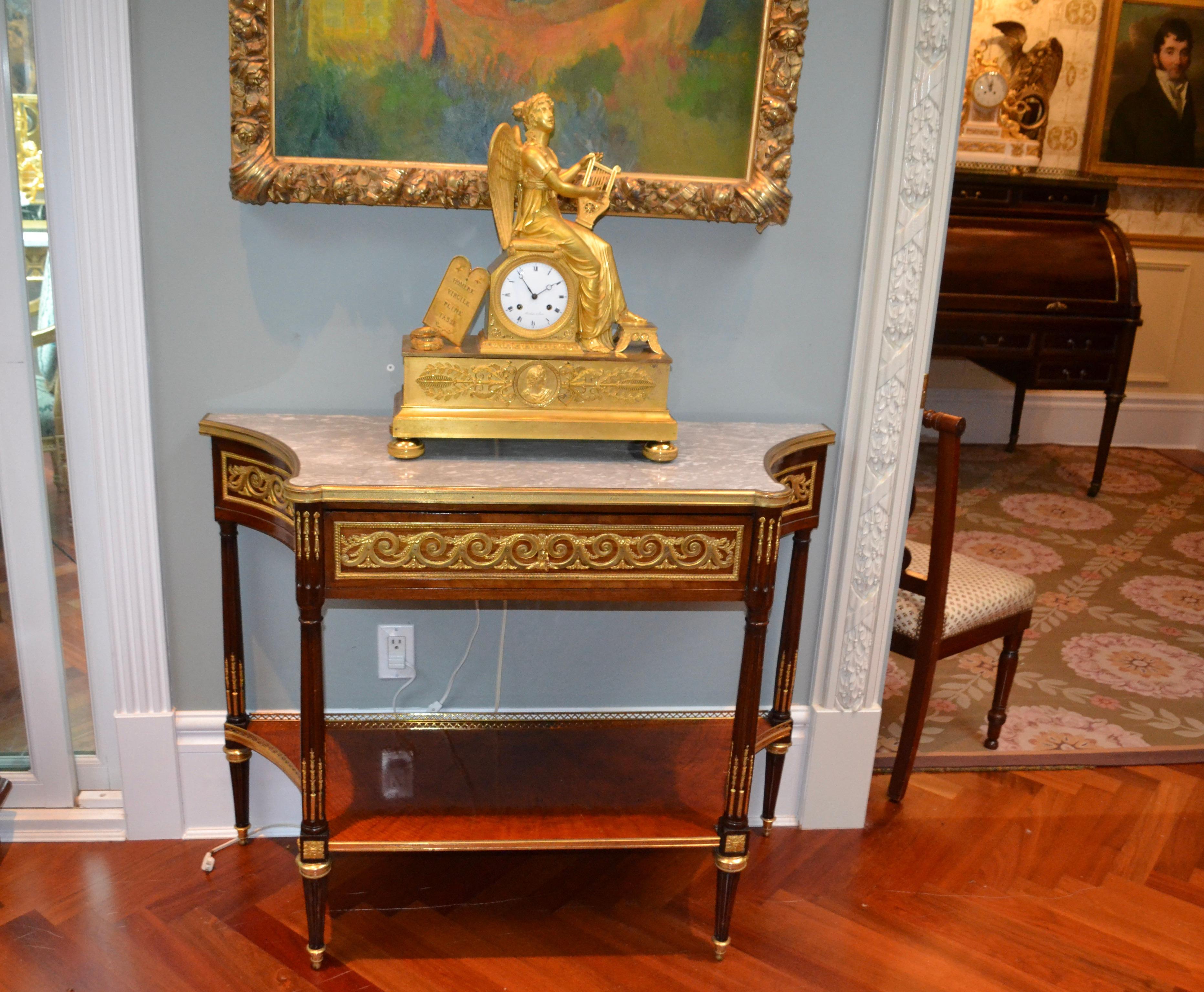 19th Century French Louis XVI Style Desert Table / Console For Sale 4