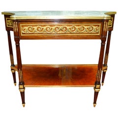 Antique 19th Century French Louis XVI Style Desert Table / Console