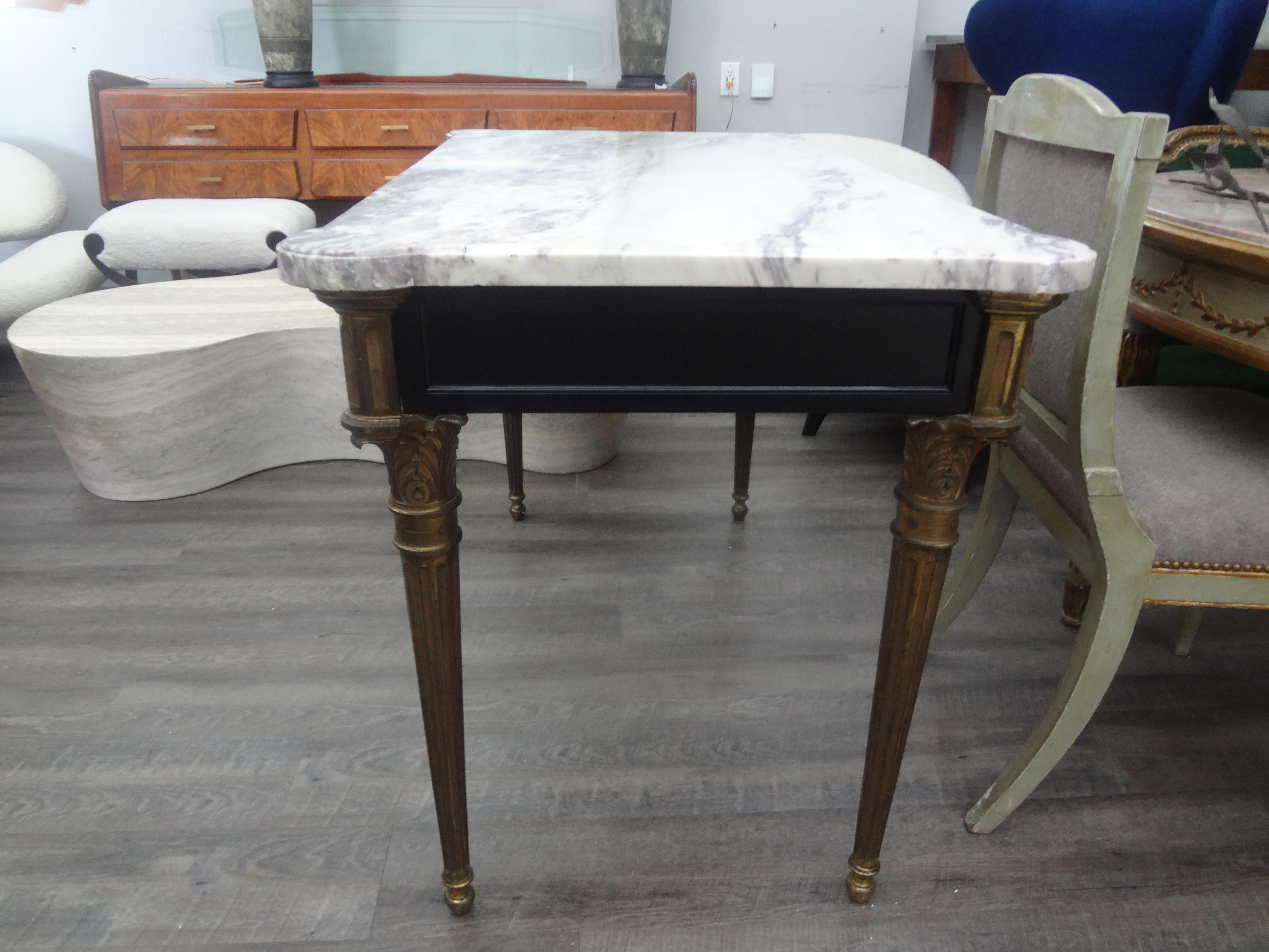 19th Century French Louis XVI Style Ebonized Desk For Sale 1