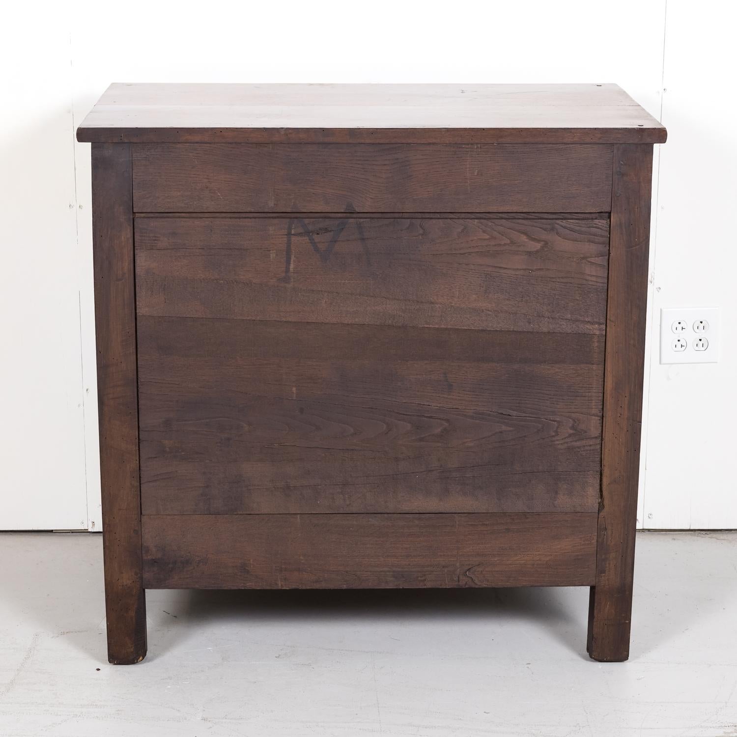 19th Century French Louis XVI Style Four-Drawer Walnut Commode 12