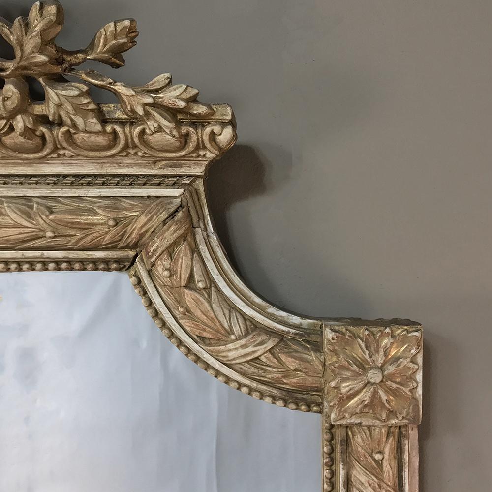 Wood 19th Century French Louis XVI Style Gilded Mirror