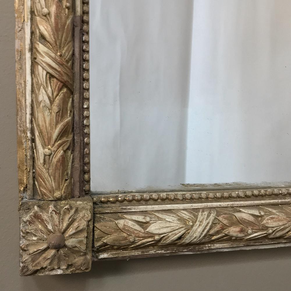 19th Century French Louis XVI Style Gilded Mirror 1