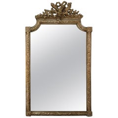 19th Century French Louis XVI Style Gilded Mirror