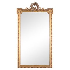 19th Century French Louis XVI Style Gilt Mirror