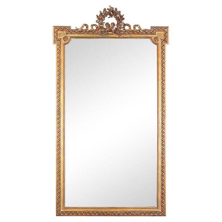 19th Century French Louis Xvi Style Gilt Mirror At 1stdibs French Louis Xvi Style Gilt Mirror, French Style Gilt Mirror