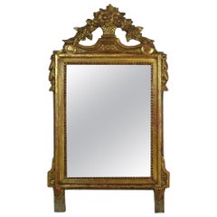 19th Century French Louis XVI Style Giltwood Bridal Mirror